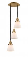 Innovations Lighting 113F-3P-BB-G61 - Cone - 3 Light - 13 inch - Brushed Brass - Cord hung - Multi Pendant