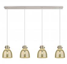 Innovations Lighting 124-410-1PS-PN-G412-8ME - Newton Bell - 4 Light - 52 inch - Polished Nickel - Linear Pendant