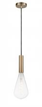 Innovations Lighting 198-1P-AB-BB125LED - Edison - 1 Light - 5 inch - Antique Brass - Cord hung - Mini Pendant