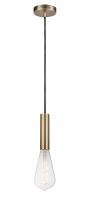 Innovations Lighting 198-1P-AB-BB95LED - Edison - 1 Light - 4 inch - Antique Brass - Cord hung - Mini Pendant