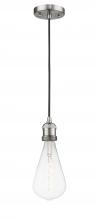 Innovations Lighting 200C-SN-BB125LED - Bare Bulb - 1 Light - 2 inch - Brushed Satin Nickel - Cord hung - Mini Pendant