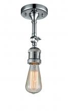 Innovations Lighting 200F-PC - Bare Bulb 1 Light Semi-Flush Mount
