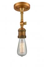 Innovations Lighting 200NH-F-BB - Bare Bulb 1 Light Semi-Flush Mount