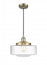 Innovations Lighting 201C-AB-G694-12 - Bridgeton - 1 Light - 12 inch - Antique Brass - Cord hung - Mini Pendant