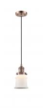 Innovations Lighting 201C-AC-G181S - Canton - 1 Light - 5 inch - Antique Copper - Cord hung - Mini Pendant