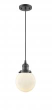 Innovations Lighting 201C-OB-G201-6 - Beacon - 1 Light - 6 inch - Oil Rubbed Bronze - Cord hung - Mini Pendant