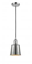 Innovations Lighting 201C-PC-M9-PC - Addison - 1 Light - 5 inch - Polished Chrome - Cord hung - Mini Pendant