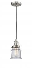 Innovations Lighting 201C-SN-G184S - Canton - 1 Light - 5 inch - Brushed Satin Nickel - Cord hung - Mini Pendant