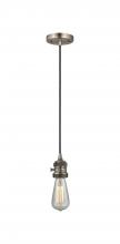 Innovations Lighting 201CSW-AB - Bare Bulb - 1 Light - 3 inch - Antique Brass - Cord hung - Mini Pendant