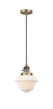 Innovations Lighting 201CSW-BB-G531 - Oxford - 1 Light - 7 inch - Brushed Brass - Cord hung - Mini Pendant