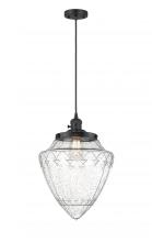 Innovations Lighting 201CSW-BK-G664-12 - Bridgeton - 1 Light - 16 inch - Matte Black - Cord hung - Mini Pendant