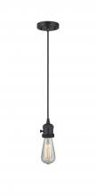 Innovations Lighting 201CSW-BK - Bare Bulb - 1 Light - 3 inch - Matte Black - Cord hung - Mini Pendant