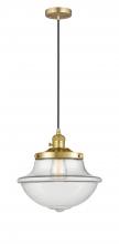 Innovations Lighting 201CSW-SG-G542 - Oxford - 1 Light - 12 inch - Satin Gold - Cord hung - Mini Pendant