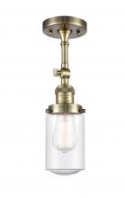 Innovations Lighting 201F-AB-G314 - Dover - 1 Light - 5 inch - Antique Brass - Semi-Flush Mount
