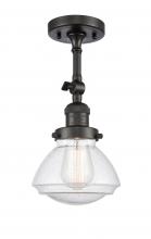 Innovations Lighting 201F-OB-G324 - Olean - 1 Light - 7 inch - Oil Rubbed Bronze - Adjustable Semi-Flush Mount