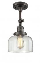 Innovations Lighting 201F-OB-G72 - Bell - 1 Light - 8 inch - Oil Rubbed Bronze - Adjustable Semi-Flush Mount