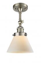 Innovations Lighting 201F-SN-G41 - Cone - 1 Light - 8 inch - Brushed Satin Nickel - Adjustable Semi-Flush Mount
