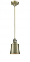 Innovations Lighting 201S-AB-M9-AB - Addison - 1 Light - 5 inch - Antique Brass - Stem Hung - Mini Pendant