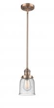 Innovations Lighting 201S-AC-G54 - Bell - 1 Light - 5 inch - Antique Copper - Stem Hung - Mini Pendant