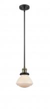 Innovations Lighting 201S-BAB-G321 - Olean - 1 Light - 7 inch - Black Antique Brass - Stem Hung - Mini Pendant