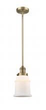 Innovations Lighting 201S-BB-G181 - Canton - 1 Light - 7 inch - Brushed Brass - Stem Hung - Mini Pendant