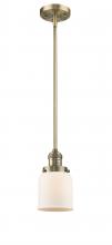 Innovations Lighting 201S-BB-G51 - Bell - 1 Light - 5 inch - Brushed Brass - Stem Hung - Mini Pendant