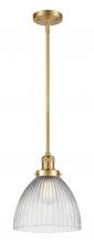 Innovations Lighting 201S-SG-G222 - Seneca Falls - 1 Light - 10 inch - Satin Gold - Stem Hung - Mini Pendant