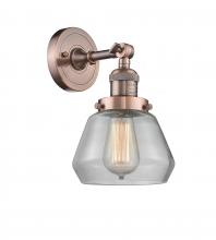 Innovations Lighting 203-AC-G172 - Fulton - 1 Light - 7 inch - Antique Copper - Sconce