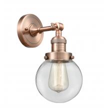 Innovations Lighting 203-AC-G202-6 - Beacon - 1 Light - 6 inch - Antique Copper - Sconce