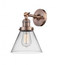 Innovations Lighting 203-AC-G42 - Cone - 1 Light - 8 inch - Antique Copper - Sconce