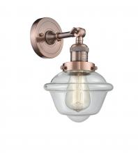 Innovations Lighting 203-AC-G532 - Oxford - 1 Light - 8 inch - Antique Copper - Sconce