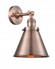 Innovations Lighting 203-AC-M13-AC - Appalachian - 1 Light - 8 inch - Antique Copper - Sconce