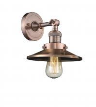 Innovations Lighting 203-AC-M3 - Railroad - 1 Light - 8 inch - Antique Copper - Sconce