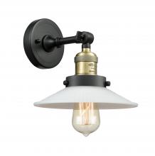 Innovations Lighting 203-BAB-G1 - Halophane - 1 Light - 9 inch - Black Antique Brass - Adjustable Sconce