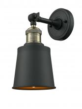 Innovations Lighting 203-BAB-M9-BK - Addison - 1 Light - 5 inch - Black Antique Brass - Sconce