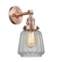 Innovations Lighting 203SW-AC-G142 - Chatham - 1 Light - 7 inch - Antique Copper - Sconce