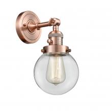 Innovations Lighting 203SW-AC-G202-6 - Beacon - 1 Light - 6 inch - Antique Copper - Sconce