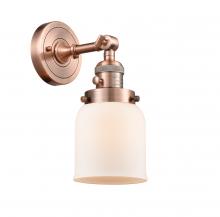 Innovations Lighting 203SW-AC-G51 - Bell - 1 Light - 5 inch - Antique Copper - Sconce