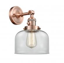 Innovations Lighting 203SW-AC-G72 - Bell - 1 Light - 8 inch - Antique Copper - Sconce