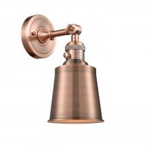 Innovations Lighting 203SW-AC-M9-AC - Addison - 1 Light - 5 inch - Antique Copper - Sconce