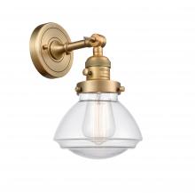 Innovations Lighting 203SW-BB-G322 - Olean - 1 Light - 7 inch - Brushed Brass - Adjustable Sconce