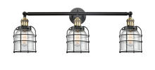 Innovations Lighting 205-BAB-G54-CE - Bell Cage - 3 Light - 31 inch - Black Antique Brass - Bath Vanity Light
