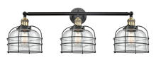 Innovations Lighting 205-BAB-G72-CE - Bell Cage - 3 Light - 34 inch - Black Antique Brass - Bath Vanity Light