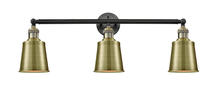 Innovations Lighting 205-BAB-M9-AB - Addison - 3 Light - 32 inch - Black Antique Brass - Bath Vanity Light