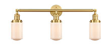 Innovations Lighting 205-SG-G311 - Dover - 3 Light - 31 inch - Satin Gold - Bath Vanity Light