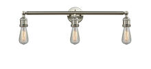 Innovations Lighting 205-SN - Bare Bulb - 3 Light - 30 inch - Brushed Satin Nickel - Bath Vanity Light