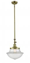 Innovations Lighting 206-AB-G542 - Oxford - 1 Light - 12 inch - Antique Brass - Stem Hung - Mini Pendant