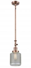 Innovations Lighting 206-AC-G262 - Stanton - 1 Light - 6 inch - Antique Copper - Stem Hung - Mini Pendant