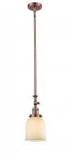 Innovations Lighting 206-AC-G51 - Bell - 1 Light - 5 inch - Antique Copper - Stem Hung - Mini Pendant