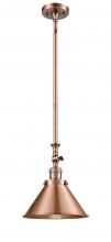 Innovations Lighting 206-AC-M10-AC - Briarcliff - 1 Light - 10 inch - Antique Copper - Stem Hung - Mini Pendant